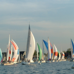 group of sail boats