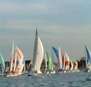 group of sail boats