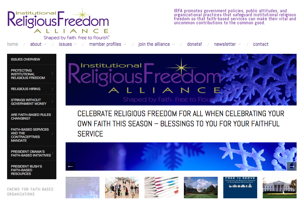 institutional religious freedom alliance website