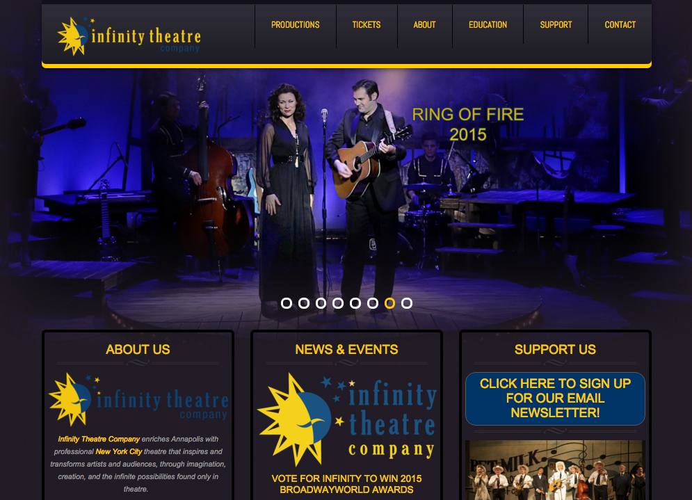 infinity theatre company website